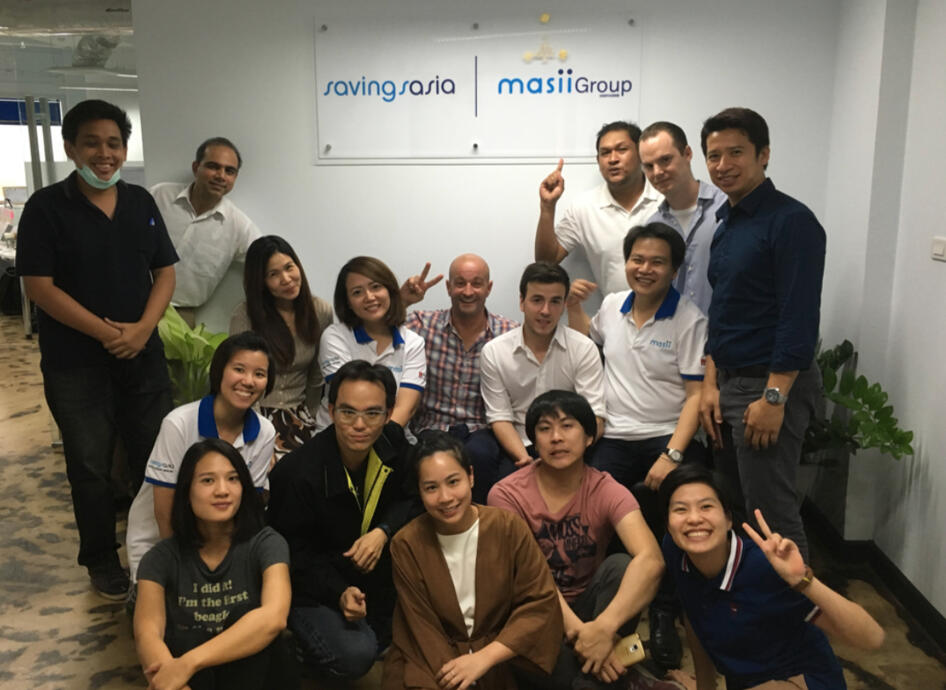 Stefan with team at Masii Group